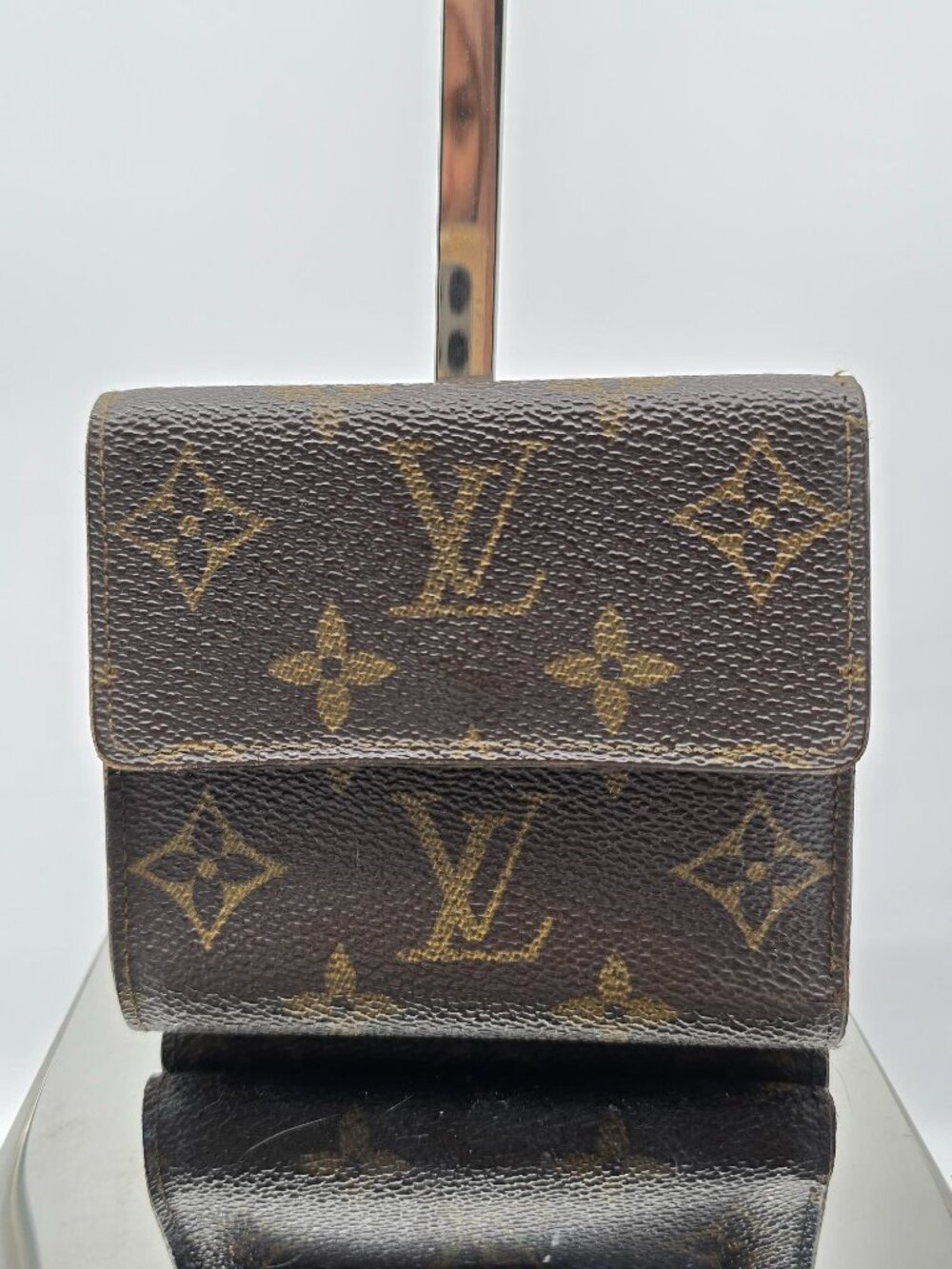 Authentic Louis Vuitton Monogram Canvas Compact Flap Snap Wallet Brown LV - Picture 3 of 16